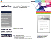 Tablet Screenshot of evolutionwashrooms.com